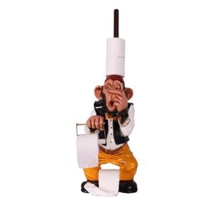 NEW LM Treasures Monkey Toilet Paper Holder